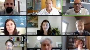 Captura de pantalla del webinar organitzat per la Taula Gironina de Turisme