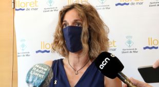 La consellera d'Empresa i Coneixement, Àngels Chacón, aquest matí a Lloret de Mar