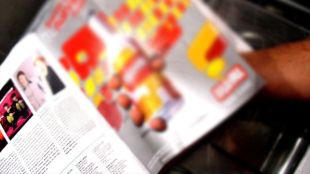 revista, borrosa