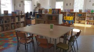 Un aula de l'escola de la Font de la Pólvora