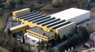 Vista aèria de la planta de Casals Ventilació a Sant Joan de les Abadesses