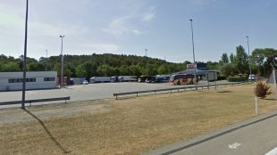 autopista, servei, aparcament