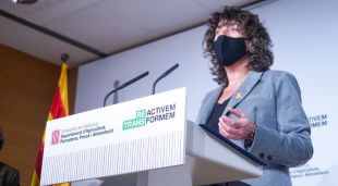La consellera d'Agricultura, Teresa Jordà, aquest matí