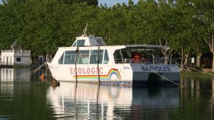 barca, catamarà, estany, banyoles