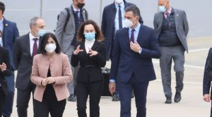 Pedro Sánchez durant la seva primera visita (arxiu)