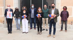 Foto de família amb els impulsors de l'Inund'Art