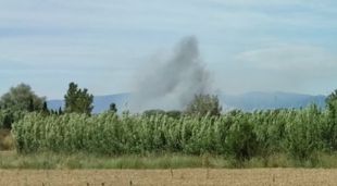 La columna de fum de l'incendi