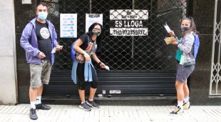 Emprenedors participants a la gimcana, avui a Blanes