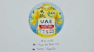 Una de les aquarel·les que l'artista gironina subhasta