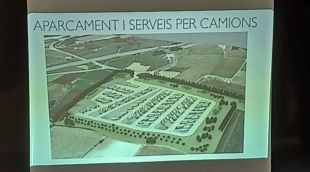 Una diapositivaque es van exposar als veïns d'Orriols i Llampaies durant la presentació del projecte