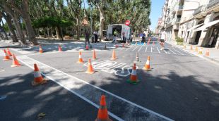 Senyalització a la plaça Josep Tarradellas