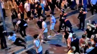 baralla, turistes, policia, lloret