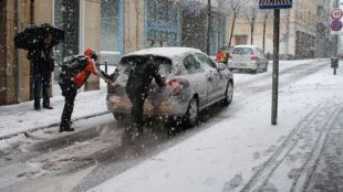 nevada, girona, rutlla, cotxes, temporal