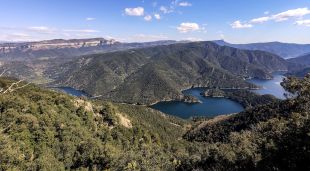 Vista del pantà de Susqueda