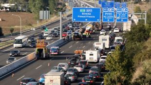 accident, ap7, múltiple, autopista