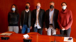 Els representants públics del Projecte Vitamina a Manlleu
