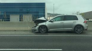 Un dels vehicles implicats en l'accident