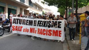 manifestació, antiracista, salt