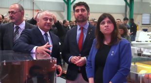 Josep Lagares, Jordi Puigneró i Gemma Geis, avui a Metalquimia