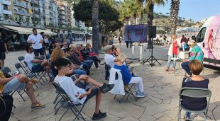 Un instant de la trobada, abans de començar
