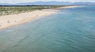 Vista aèria de la platja del Cortal