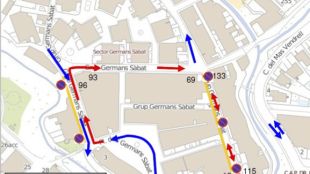 sàbat, obres, carrer, circulació