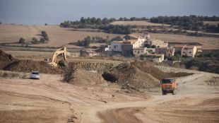 finca, desdoblament, eix, transversal