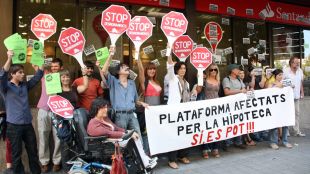 plataforma, afectats, hipoteca, banc