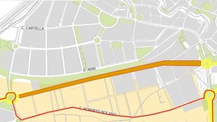 obres, tall, carrer, Sant Antoni