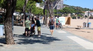 El passeig marítim de Platja d'Aro, aquest matí