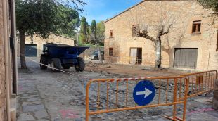 Les obres a la plaça Reverend Ferran Dou