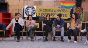 Els ponents de la taula rodona organitzada pels 9 d'Olot