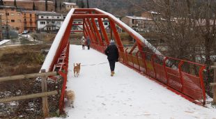 La nevada a Ripoll, aquest matí