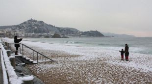 Enfarinada a Blanes el febrer del 2012