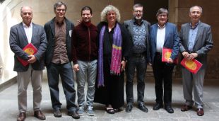 Equip organitzador i socis del Festival de Torroella de Montgrí aquest matí en roda de premsa