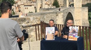 German Mas (esquerra) amb Lluís Guinó, aquest matí