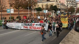 manifestació, estudiants, novembre, retallades