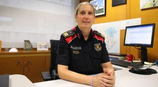 La comissària dels Mossos, Sílvia Catà, en un moment de l'entrevista
