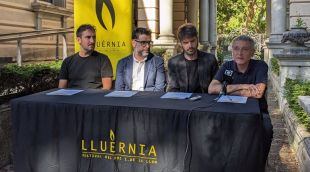 La roda de premsa de presentació del Lluèrnia