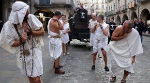 Protesta de policies municipals de Girona contra el decret que es fa fer hores extra
