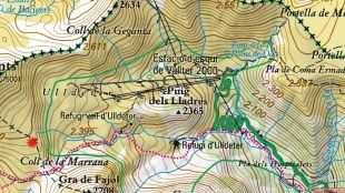 Puig del Lladre, allau, rescat, excursionistes