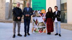 D'esquerra a dreta: Joaquim Majó, Quim Salvi, Anaïs Varo i Sebastián Ruiz