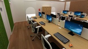 Una de les sales del centre de competències de Portbou