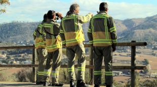 El Grup de Prevenció d'Incendis Forestals (GPIF) del Departament d'Acció Climàtica durant les tasques de vigilància