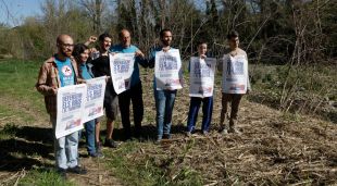 Presentació de la manifestació unitària en defensa dels rius, al costat del Ter al seu pas per Girona