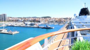 El port de Palamós des del Viking Saturn