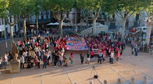 Membres de la Metxa van organtizar la protesta contra l'alcaldessa durant la Festa Major (arxiu)