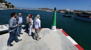 El punt d'evacuació per atendre ferits al mar, que s'ha habilitat a l'Estartit