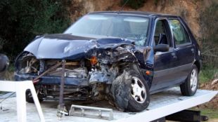 accident, lloret, cotxe, xoc, frontal