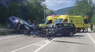 Instantània de l'accident mortal a Ripoll del passat 17 de juliol